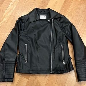 Adorable girls moto jacket, 7/8